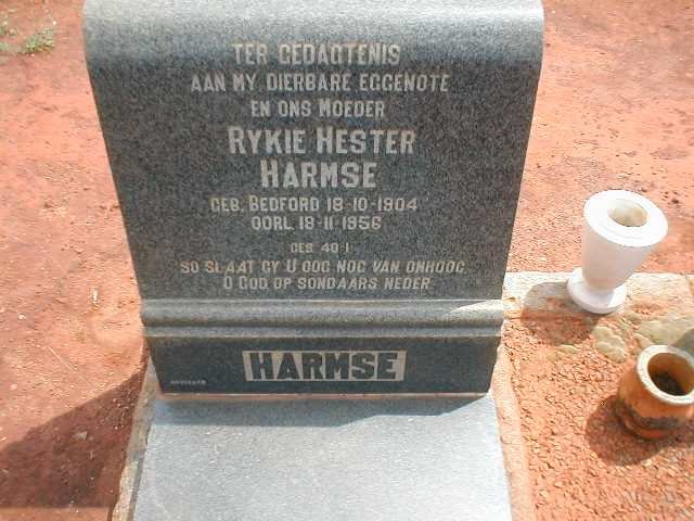 HARMSE Rykie Hester nee BEDFORD 1904-1956