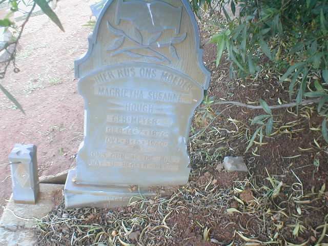 HOUGH Magrietha Susanna geb. MEYER 187?-??