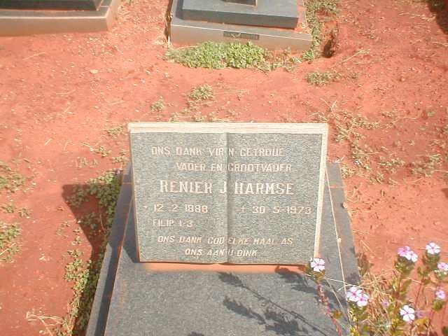 HARMSE Renier J. 1888-1973