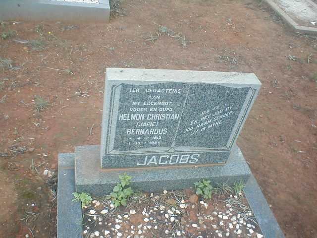 JACOBS Helmon Christian Bernardus 1910-1984