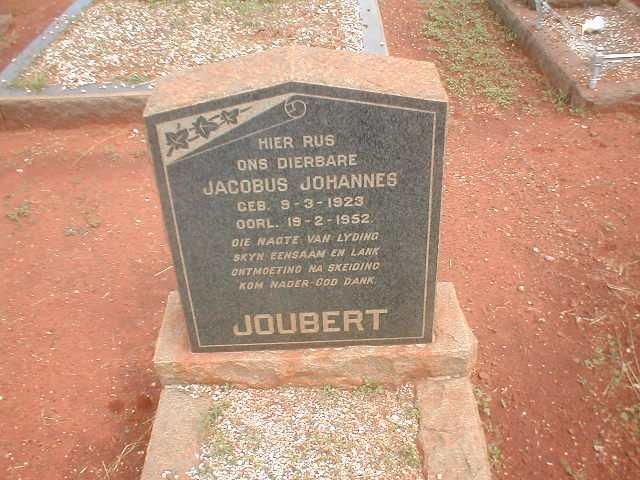 JOUBERT Jacobus Johannes 1923-1952