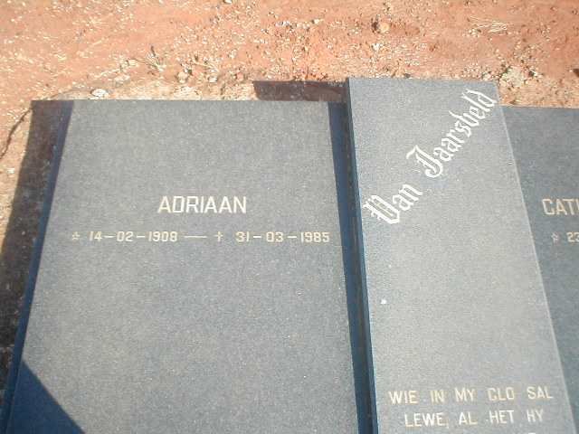 JAARSVELD Adrian, van 1908-1985