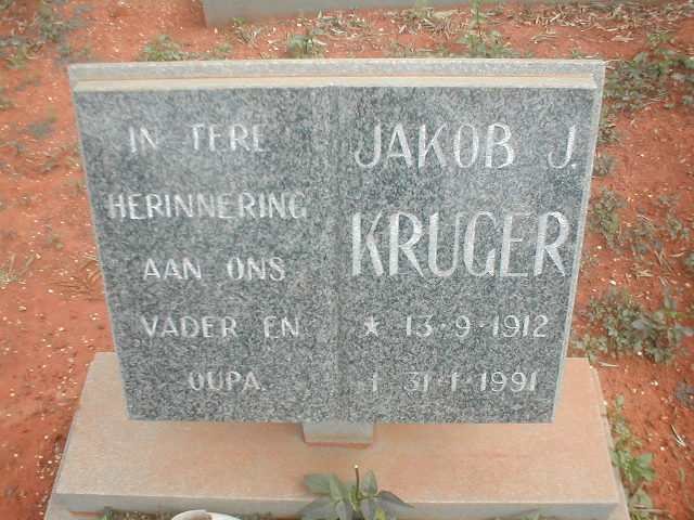 KRUGER Jakob J. 1912-1991
