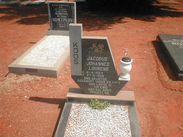 LOURENS Jacobus Johannes 1924 - 1996