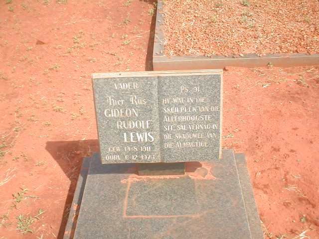 LEWIS Gideon Rudolf 1911-1973