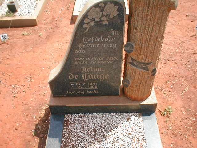 LANGE Johan, de 1941-1960