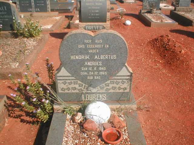 LOURENS Hendrik Albertus Andries 1940-1965