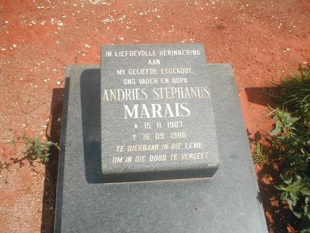 MARAIS Andries Stephanus 1907-1986
