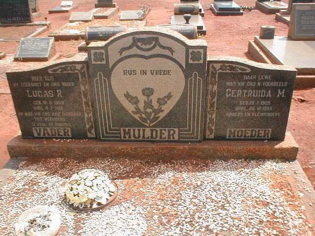 MULDER Lucas R. 1903-19?? &amp; Gertruida M. 1905-1995