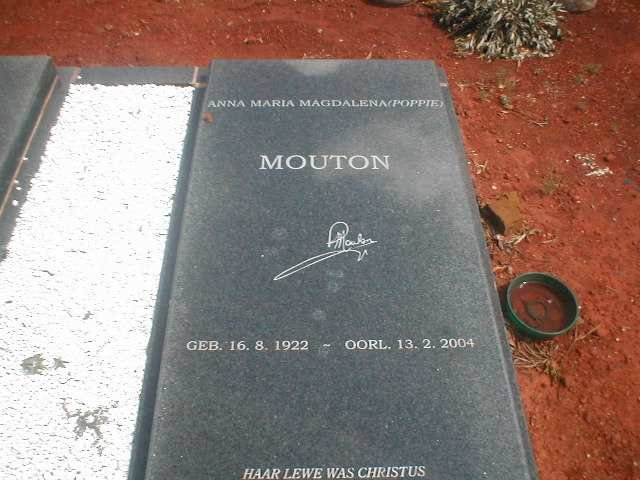 MOUTON Anna Maria Magdalena 1922-2004