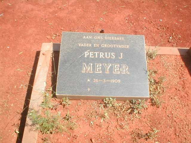 MEYER Petrus J. 1909-