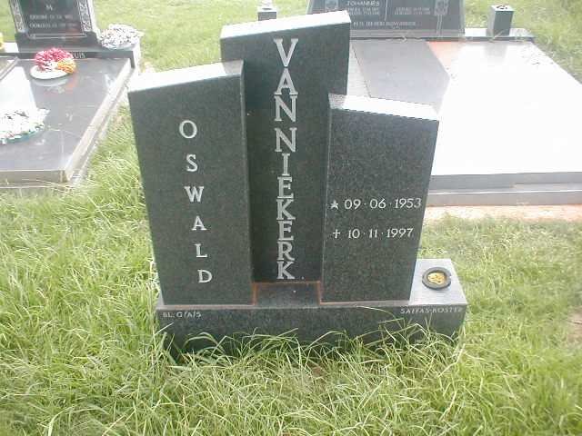 NIEKERK Oswald, van 1953 - 1997