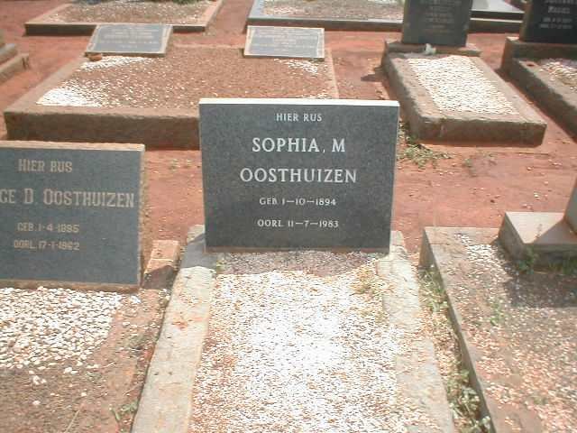 OOSTHUIZEN Sophia M. 1894-1983