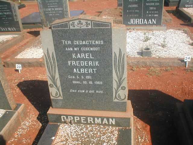 OPPERMAN Karel Frederik Albert 1911-1968