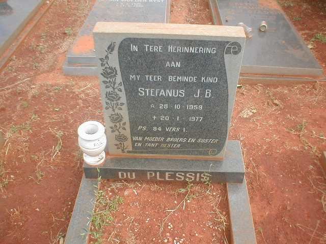PLESSIS Stefanus J. B., du 1959-1977