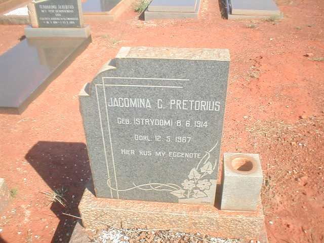 PRETORIUS Jacomina C. nee STRYDOM 1914-1967