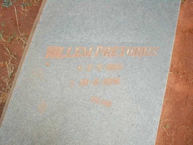 PRETORIUS Willem 1895-1976