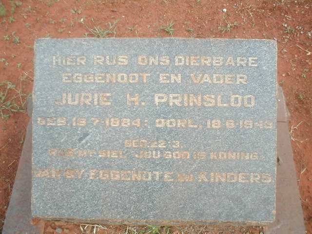 PRINSLOO Jurie H. 1884-1943