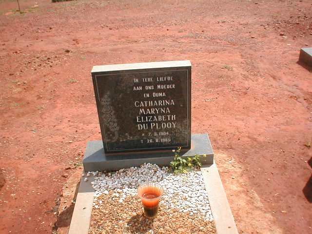 PLOOY Catharina Maryna Elizabeth, du 1904-1986