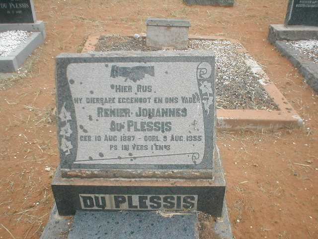 PLESSIS Renier Johannes, du 1887-1955