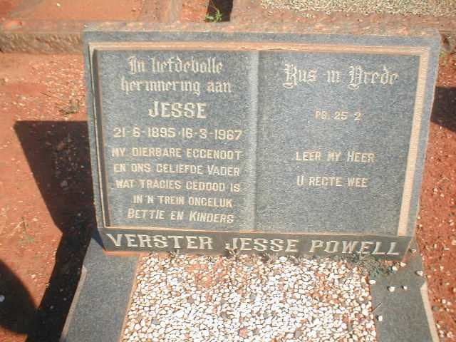POWELL Verster Jesse 1895-1967