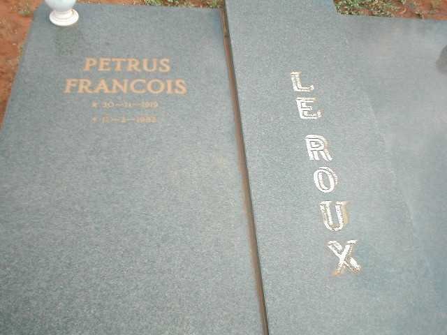 ROUX Petrus Francois, le 1919-1982