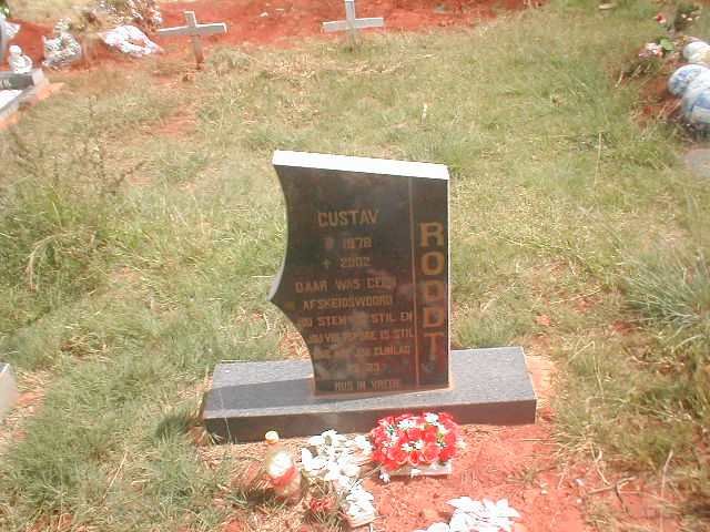 ROODT Gustav 1978-2002