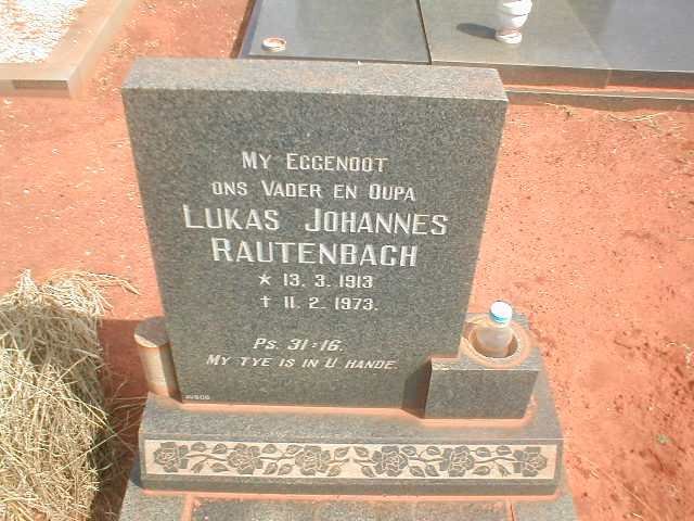 RAUTENBACH Lukas Johannes 1913-1973