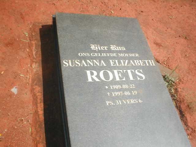 ROETS Susanna Elizabeth 1909-1997