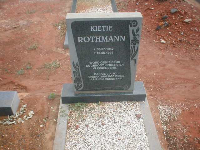 ROTHMANN Kietie 1942-1995