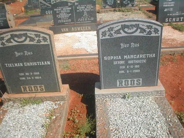 ROOS Tielman Christiaan 1903-1964 &amp; Sophia Margaretha OOSTHUIZEN 1913-2003