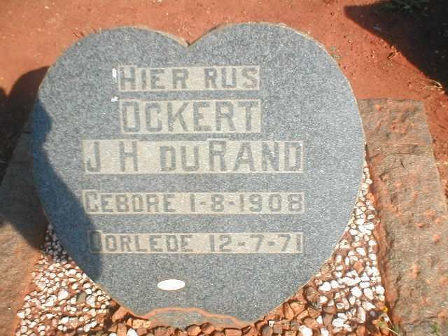 RAND Ockert H., du 1908-1971