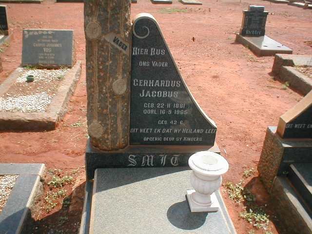 SMIT Gerhardus Jacobus 1881-1965