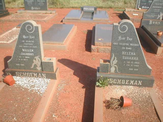 SCHOEMAN Willem Jacobus 1894-1977 &amp; Helena Susanna 1906-1980