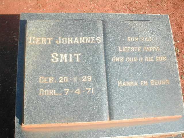 SMIT Gert Johannes [19]29-[19]71