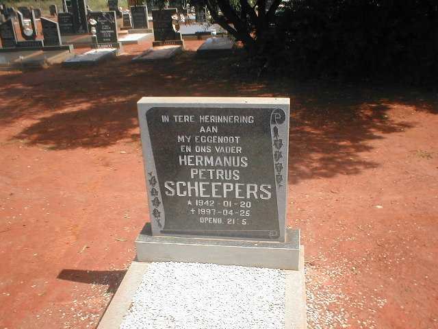 SCHEEPERS Hermanus Petrus 1942-1997