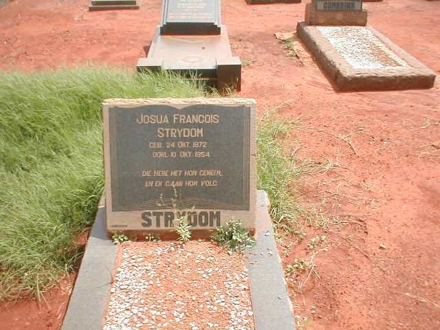 STRYDOM Josua Francois 1872-1954