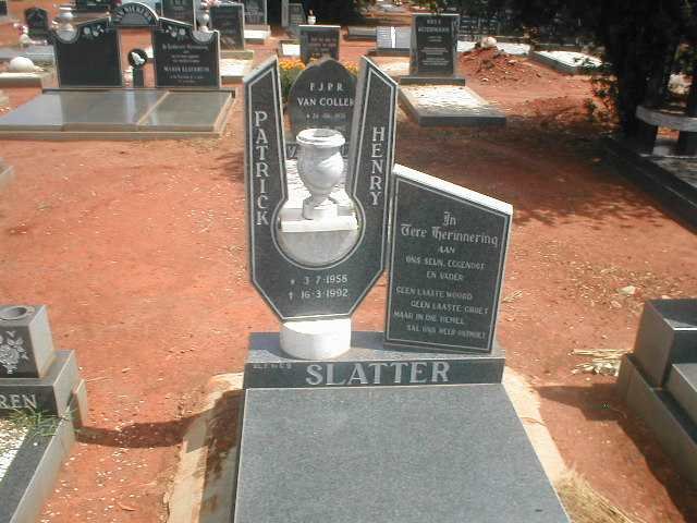 SLATTER Patrick Henry 1958-1992