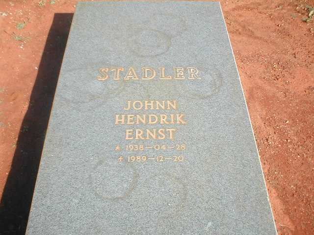 STADLER Johnn Hendrik Ernst 1938-1989