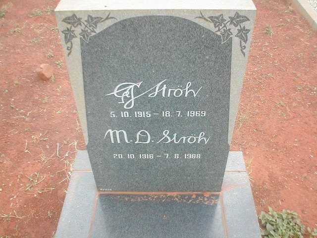 STROH G. J. 1915-1969 &amp; M.D. 1916-1988