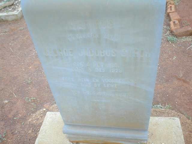STROH George Jacobus 1841-1929