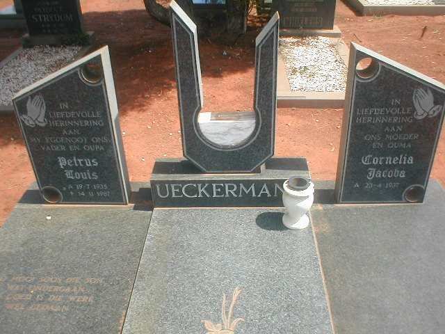 UECKERMAN Petrus Louis 1935-1987 &amp; Cornelia Jacoba 1937-