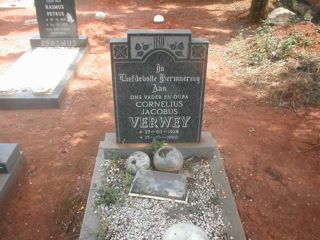 VERWEY Cornelius Jacobus 1928-1990