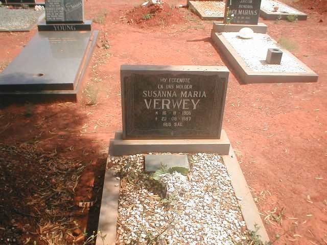 VERWEY Susanna Maria 1906-1987