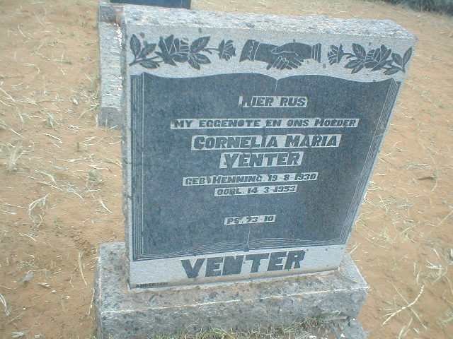 VENTER Cornelia Maria 1930-1953