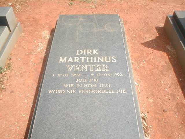 VENTER Dirk Marthinus 1959-1992