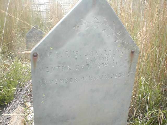 VENTER Jan Louis 1898-1918