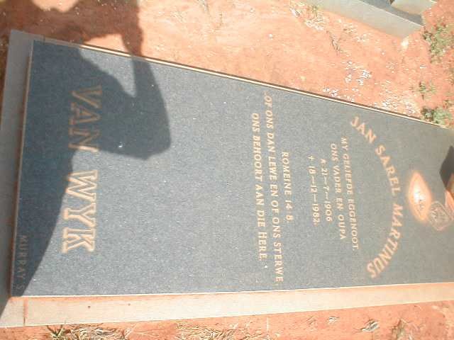 WYK Jan Sarel Martinus, van 1906-1982