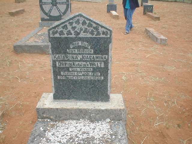 WALT Katrina Joacamina Davina, van der nee VENTER 1851 - 1933