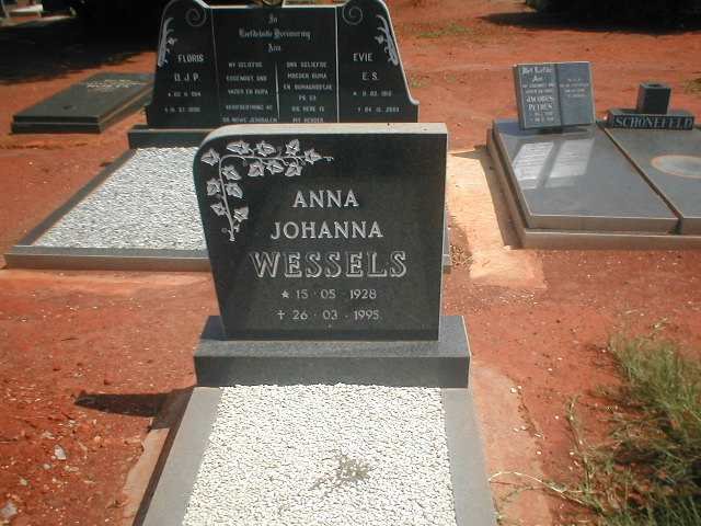 WESSELS Anna Johanna 1928 - 1995